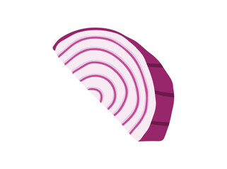 Slice Red Onion Clip Art