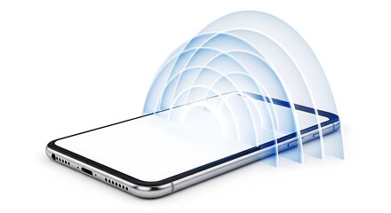 Smartphone Waves Communication Concept Illustration