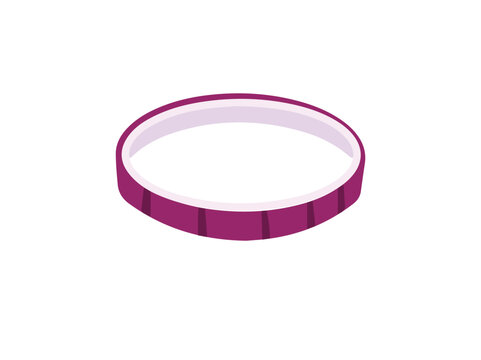 red onion ring isolated on white clip art preview