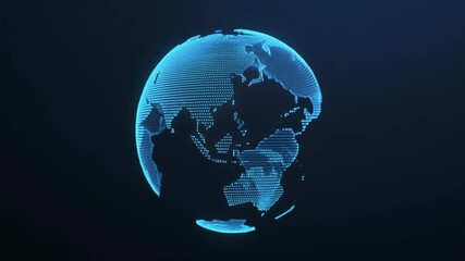 "Design a glowing digital Earth with a futuristic tech vibe, highlighting global data flow and connectivity." - Powered by Adobe