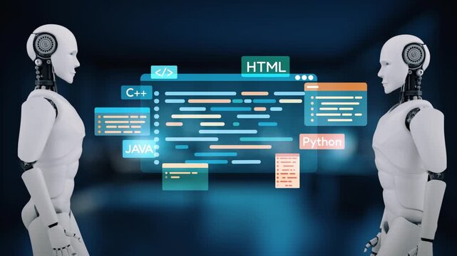 AI artificial intelligence assists software development through smart coding tools, virtual assistant debugging, and intelligent automation in digital product creation. Epoch