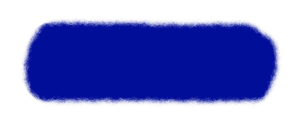 blue rounded rectangle with grunge textured sketch edges, rough blue bar shape illustration with distressed look, abstract blue rounded shape in hand drawn style