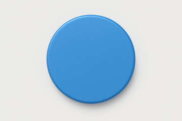 blue round button