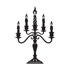 Decorative Candle Holder Silhouette