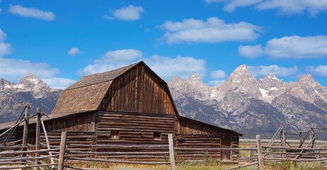 Moulton Barn on Mormon Rows in Grand Teton National Park, USA