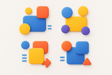 colorful frame blocks