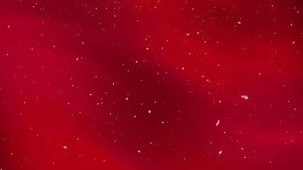 Red festive background with scattered white flecks, suitable for holiday designs, christmas cards, and party invitations. Celebratory and cheerful concept. - Powered by Adobe