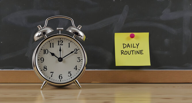 Alarm Clock and Daily Routine on Blackboard