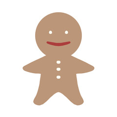 シンプルなジンジャーブレッドのイラスト