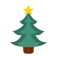 シンプルなクリスマスツリーのイラスト