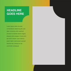 social media template square editable eps