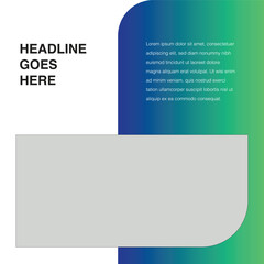 Obraz premium Social media template editable eps