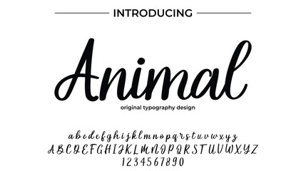 Animal - Elegant Script Font for Smooth Handwritten Design and Creative Typography