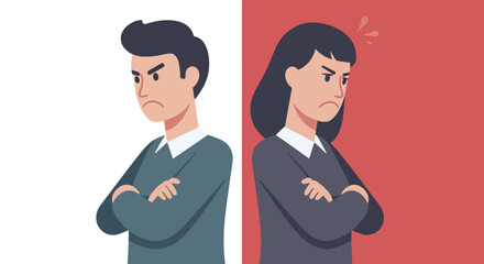 Couple Arguing Relationship Conflict Disagreement Between Man and Woman Emotional Stress Relationship Problems