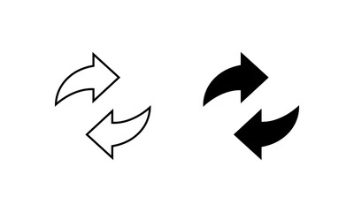 Swap and exchange arrow icon. Sync, refresh, and repeat symbol