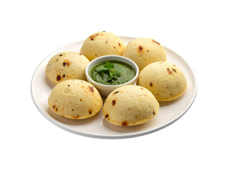  dli Serving with Chutney, Minimalist Plate Composition, Transparent PNG