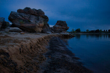 Large rocks at Keyhole State Park