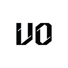 VO monogram logo design letter text name symbol monochrome logotype alphabet character simple logo