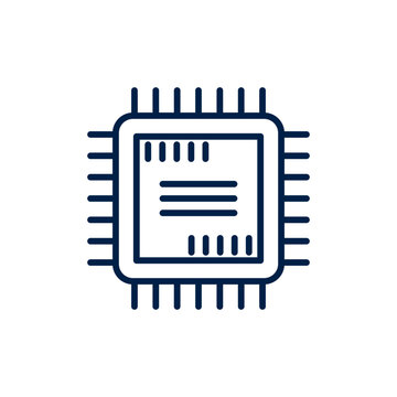 Processor vector illustration icon design trendy
