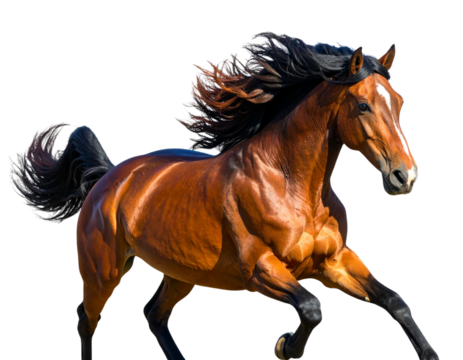 Firefly_High-quality PNG of a galloping horse captured mid-run, mane flowing and muscles flex 6279