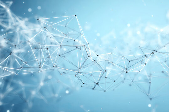 Abstract network nodes plexus digital background