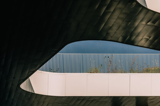 Modern Architectural Curve and Railings