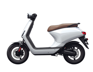  Dynamic Perspective of Electric Scooter in Motion, PNG Cutout Transparent Background PNG