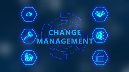 Glowing project management button in German on a futuristic,  wave technology on black background digital interface connection and communication concept. networking, social media connection concept. - Powered by Adobe