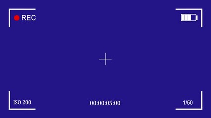 4K dark video camera recorder screen frame. cinematic digital display interface with REC indicator, focus lines, battery Icon, and realistic viewfinder overlay design. - Powered by Adobe