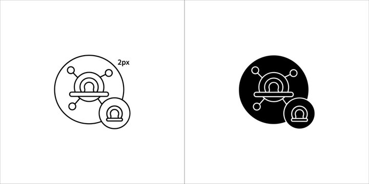 Libra zodiac sign glyph icon astrological symbol