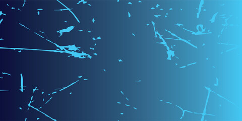 Abstract Blue Splatter Design with Random Shapes and Gradient Background.