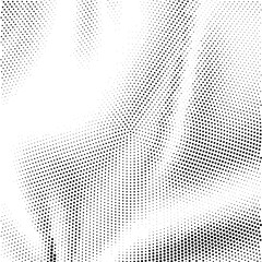 Wavy gradient halftone dots pattern texture background

