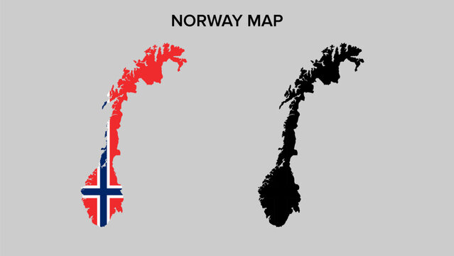 norway country map background vector