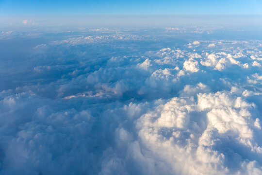 Beautiful Cloud Formations View From Above the Horizon