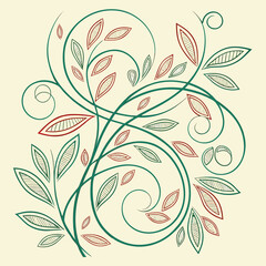 Decorative floral ornament