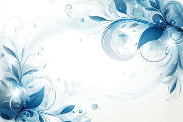 Abstract blue and white waves forming a soothing pattern
