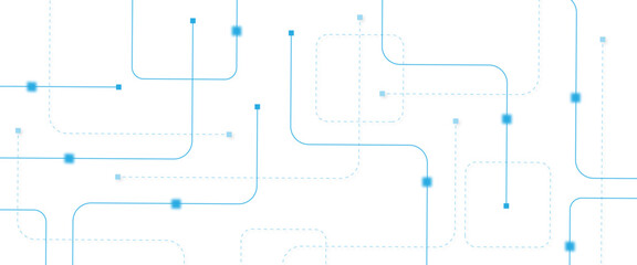 Abstract futuristic technology background. Technology background with crossed lines and dots.