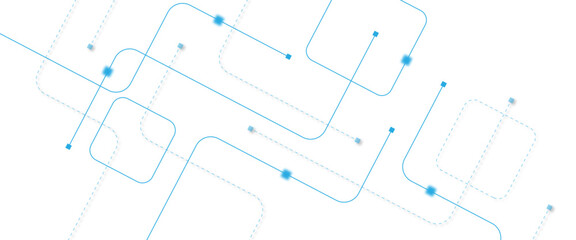 Abstract futuristic technology background. Technology background with crossed lines and dots.