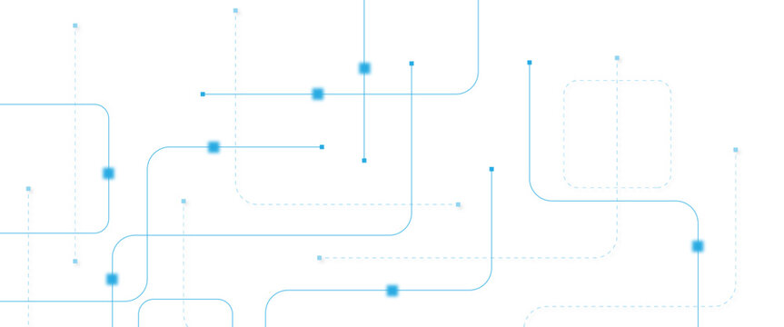Abstract futuristic technology background. Technology background with crossed lines and dots.