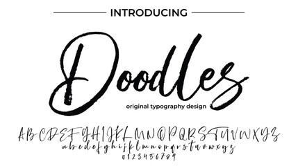 Doodles - Elegant Script Font for Smooth Handwritten Design and Creative Typography
