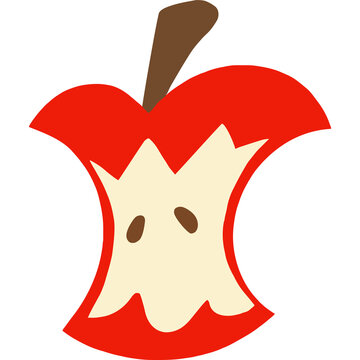 illustration of a red apple
