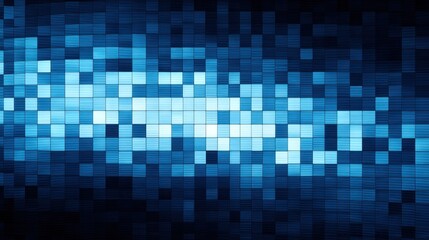 Fototapeta premium Abstract pixelated digital blue background