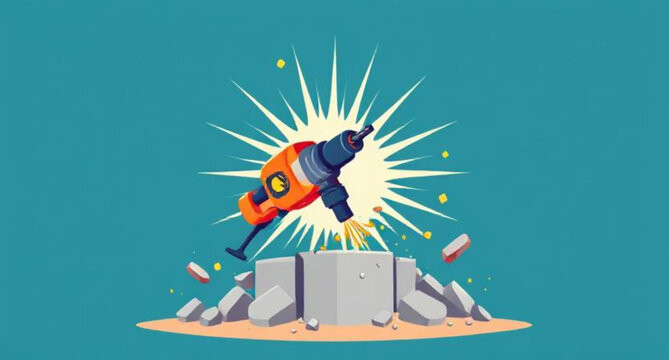 Funny cartoon vector illustration of an owl character holding a birthday card with cake design - Powered by Adobe