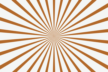 Obraz premium Abstract radial sunburst pattern with warm orange lines on a cream background