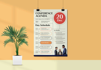 Conference Agenda Poster Design
