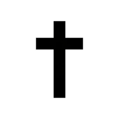 A gold cross on a white background, a religious symbol of Christ, faith, and spirituality