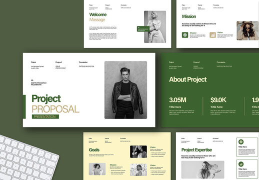 Modern Minimalist Business Project Presentation Template