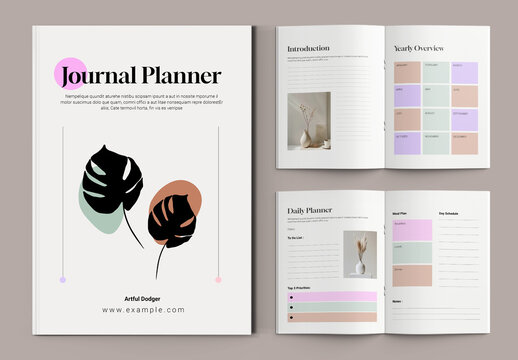 Productivity Journal Planner Template