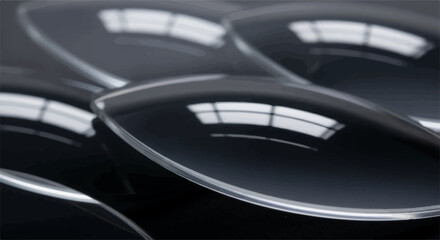 Sleek, reflective automotive surface with subtle light patterns