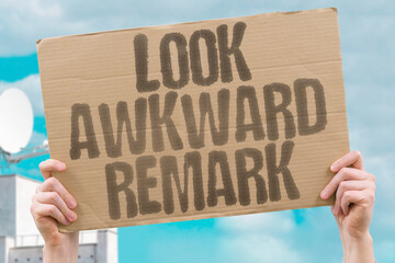 "Look Awkward Remark" awkward remark during a public event, causing immediate backlash and raising questions about their judgment and leadership. AWKWARD. REMARK. BACKLASH. LEADERSHIP. CRITICISM.